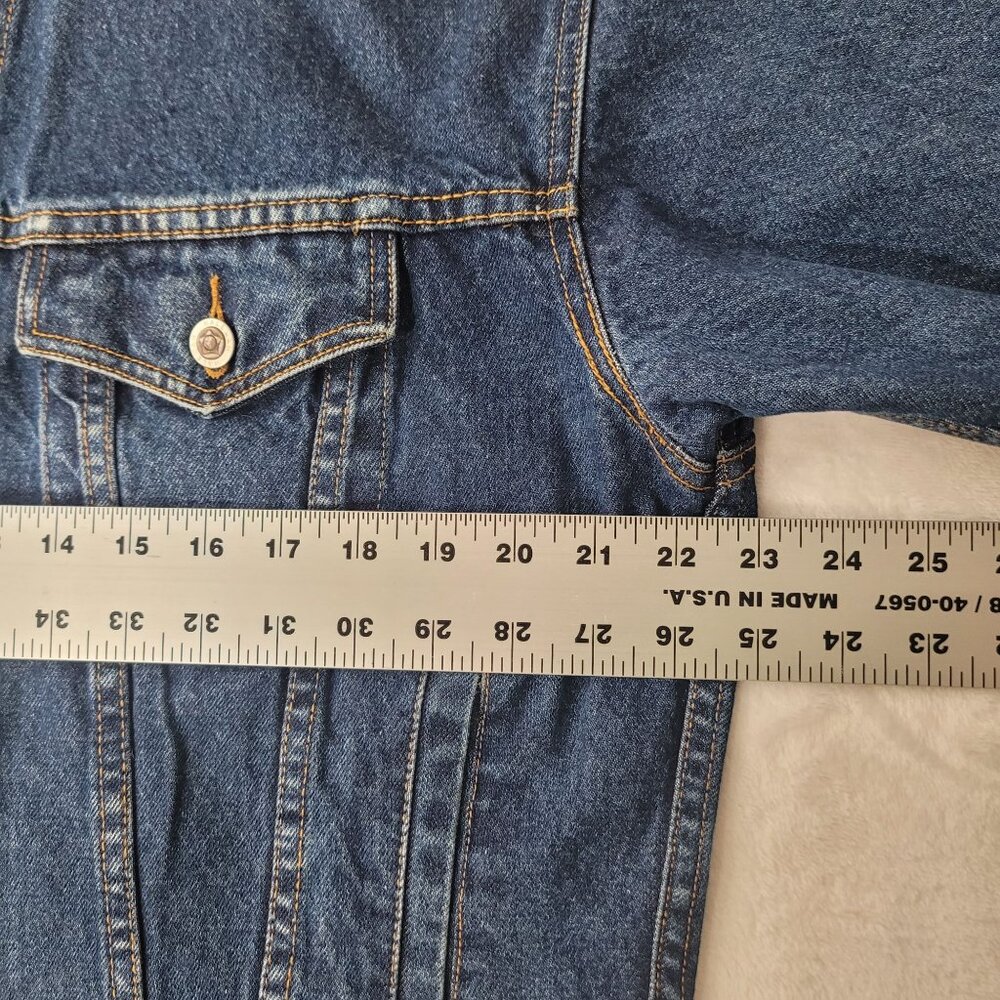 Haleman Sweet Home Blue Chicago Men's Denim Jacket Size M - Picture 7 of 11